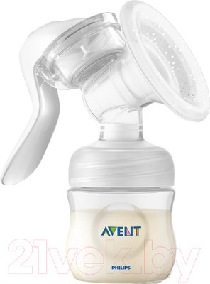 Молокоотсос ручной Philips AVENT Natural Motion с контейнерами для хранения / SCF430/13
