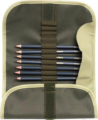 Набор простых карандашей Малевичъ Graf'Art / 830215 (8шт, оливковый)