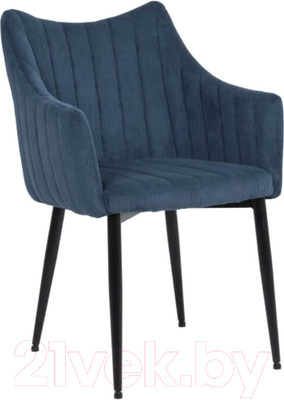 Стул Signal Monte Sztruks Fjord 86 (темно-синий/черный матовый)