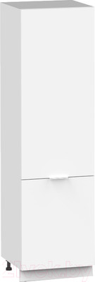 Шкаф-пенал кухонный Интермебель Микс Топ П 2140-2-500 (белый премиум)