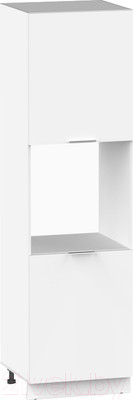 Шкаф-пенал кухонный Интермебель Микс Топ П 2140-4-600 (белый премиум)