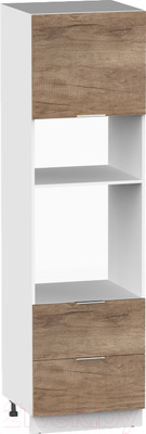 Шкаф-пенал кухонный Интермебель Микс Топ П 2140-8-600 Ш (дуб каньон)