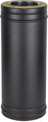 Труба дымохода КПД Сэндвич 500мм 200х280 (черный)