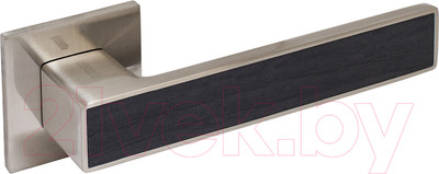 Ручка дверная Аллюр Арт Лана 868TSD (матовый никель/темно-серое дерево)