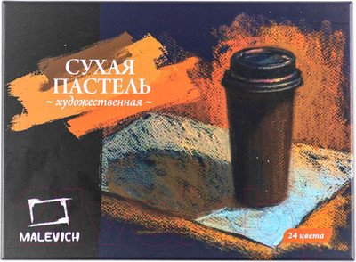 Набор сухой пастели Малевичъ 810004 (24цв)