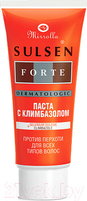 Паста против перхоти для волос Mirrolla Сульсен Форте с климбазолом (75мл)