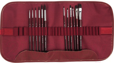 Набор кистей Малевичъ Frida / 756800 (12шт, бордо)