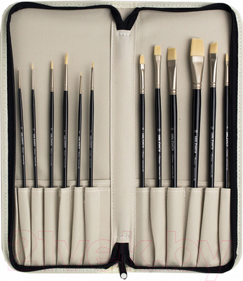 Набор кистей Малевичъ Тициан / 755800 (12шт, бежевый)