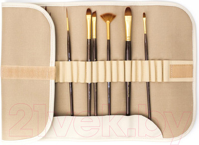 Набор кистей Малевичъ Claude / 754800 (12шт, бежевый)