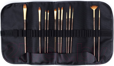 Набор кистей Малевичъ Claude / 754802 (12шт, черный)