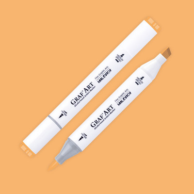 Маркер перманентный Малевичъ GrafArt Brush 190068 (персиковый)