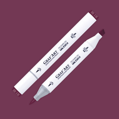 Маркер перманентный Малевичъ GrafArt Brush 190122 (шелковица)