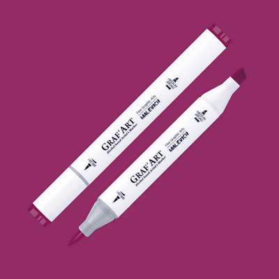 Маркер перманентный Малевичъ GrafArt Brush 190038 (клюква)