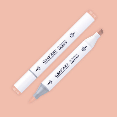 Маркер перманентный Малевичъ GrafArt Brush 190054 (лососевый)