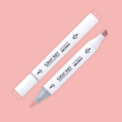 Маркер перманентный Малевичъ GrafArt Brush 190075 (розовый румянец)