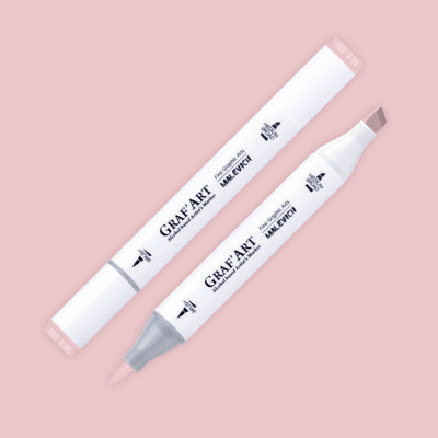 Маркер перманентный Малевичъ GrafArt Brush 190016 (винтажный розовый светлый)