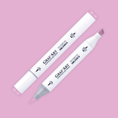 Маркер перманентный Малевичъ GrafArt Brush 190072 (розово-лиловый)