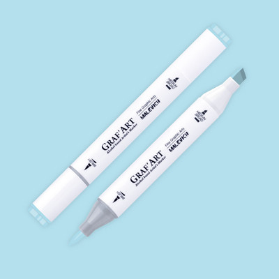 Маркер перманентный Малевичъ GrafArt Brush 190062 (небесно-голубой светлый)