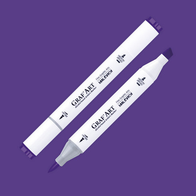 Маркер перманентный Малевичъ GrafArt Brush 190003 (аметист)