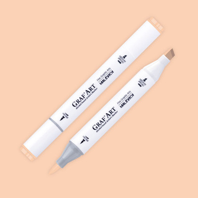 Маркер перманентный Малевичъ GrafArt Brush 190105 (телесный)