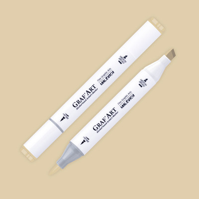 Маркер перманентный Малевичъ GrafArt Brush 190059 (миндаль светлый)