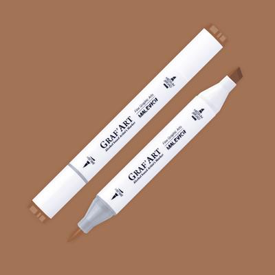Маркер перманентный Малевичъ GrafArt Brush 190025 (дуб)