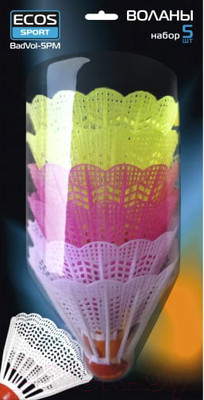 Набор воланчиков ECOS BadVol-5PM / R323117 (5шт)