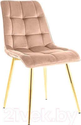 Стул Signal Chic Velvet (Bluvel 28, бежевый/золото)