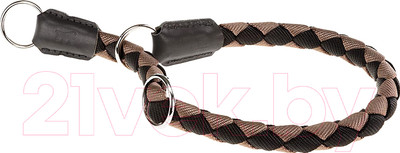 Ошейник-полуудавка Ferplast Twist CS18/60 / 75268417 (черный/коричневый)