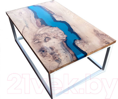 Журнальный столик Timb 2001 (эпоксидная смола/дуб)