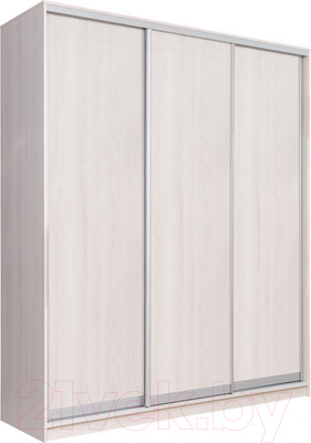 Шкаф-купе Рэйгрупп 233 YYX Elgon РГ-01.03 (ясень снежный/хром)