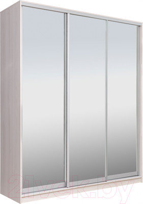 Шкаф-купе Рэйгрупп 176 YYX Elgon РГ-03.04 (ясень снежный/хром)