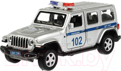 Автомобиль игрушечный Технопарк Jeep Wrangler Sahara Полиция / SAHARA5D-12SLPOL-SR