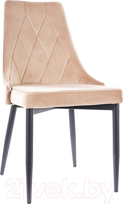 Стул Signal Trix B Velvet (Bluvel 28 бежевый/черный)