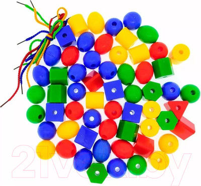 Развивающий игровой набор Наша игрушка Шнуровка-бусы / HC-070