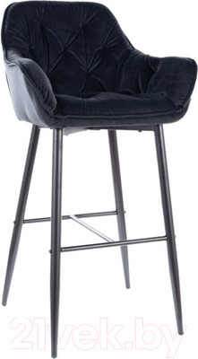 Стул барный Signal Cherry H-1 Velvet (Bluvel 19 черный/черный)