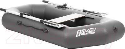 Надувная лодка Тонар Бриз 190 с веслами (серый)