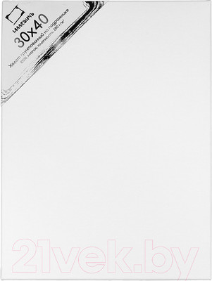 Холст для рисования Малевичъ На подрамнике / 233060 (30x60см, хлопок)