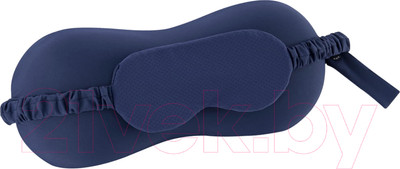 Подушка на шею Arya Memory Foam / 8680943224279 (синий, с маской для глаз)