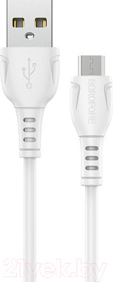 Кабель Borofone BX51 Micro (1м, белый)