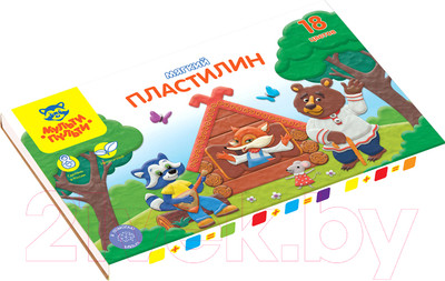 Пластилин Мульти-пульти Енот в сказке / МП_41713 (18цв)