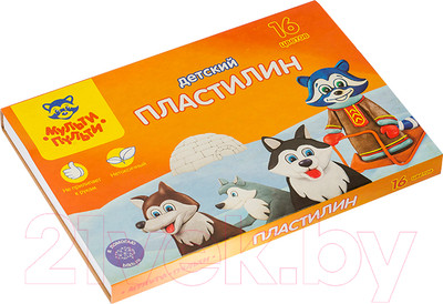 Пластилин Мульти-пульти Енот на Аляске / ДП_10236 (16цв)