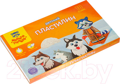 Пластилин Мульти-пульти Енот на Аляске / ДП_10237 (18цв)