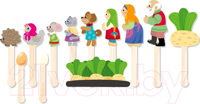 Кукольный театр Десятое королевство Любимые сказки. Репка, Курочка Ряба, Страшный Пых / 03680