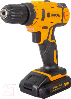 Аккумуляторная дрель-шуруповерт Вихрь ДА-20Л-2КА (72/14/36)