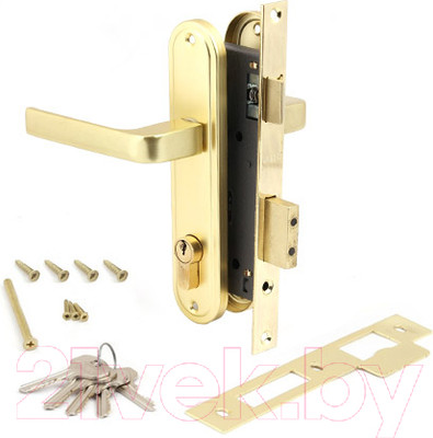 Замок врезной Apecs 1226/60-G (золото)