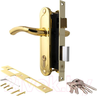 Замок врезной Apecs 1227/60-G/GM (золото/матовое золото)