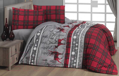 Комплект постельного белья Karven Happinies Red 1.5 / N243