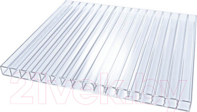 Сотовый поликарбонат TitanPlast Т3 4x2100x6500 0.6кг/м2 (прозрачный)