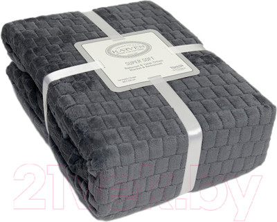 Плед Karven Super Soft Melinda Евро 200x220 / Р 942 (антрацит)